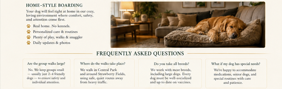 Strawberry Fields boarding and frequently asked questions