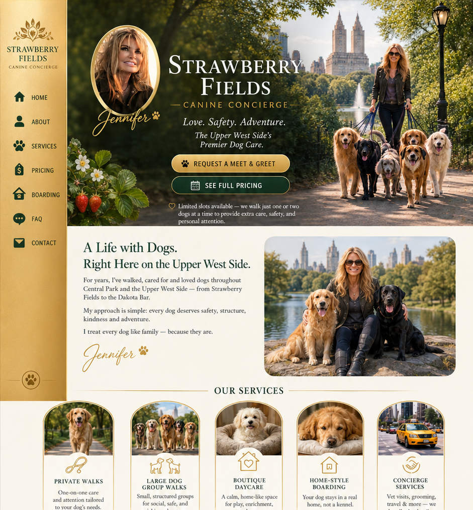 Strawberry Fields Canine Concierge — Upper West Side dog care